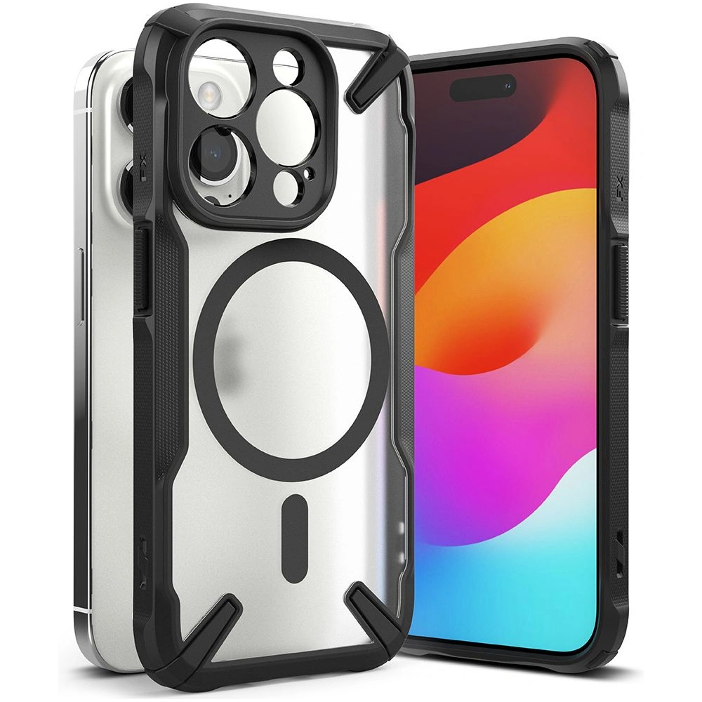Etui Ringke Fusion-X Magnetic MagSafe Apple iPhone 15 Pro Matte Black