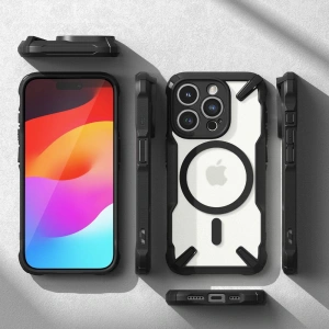 Etui Ringke Fusion-X Magnetic MagSafe Apple iPhone 15 Pro Matte Black