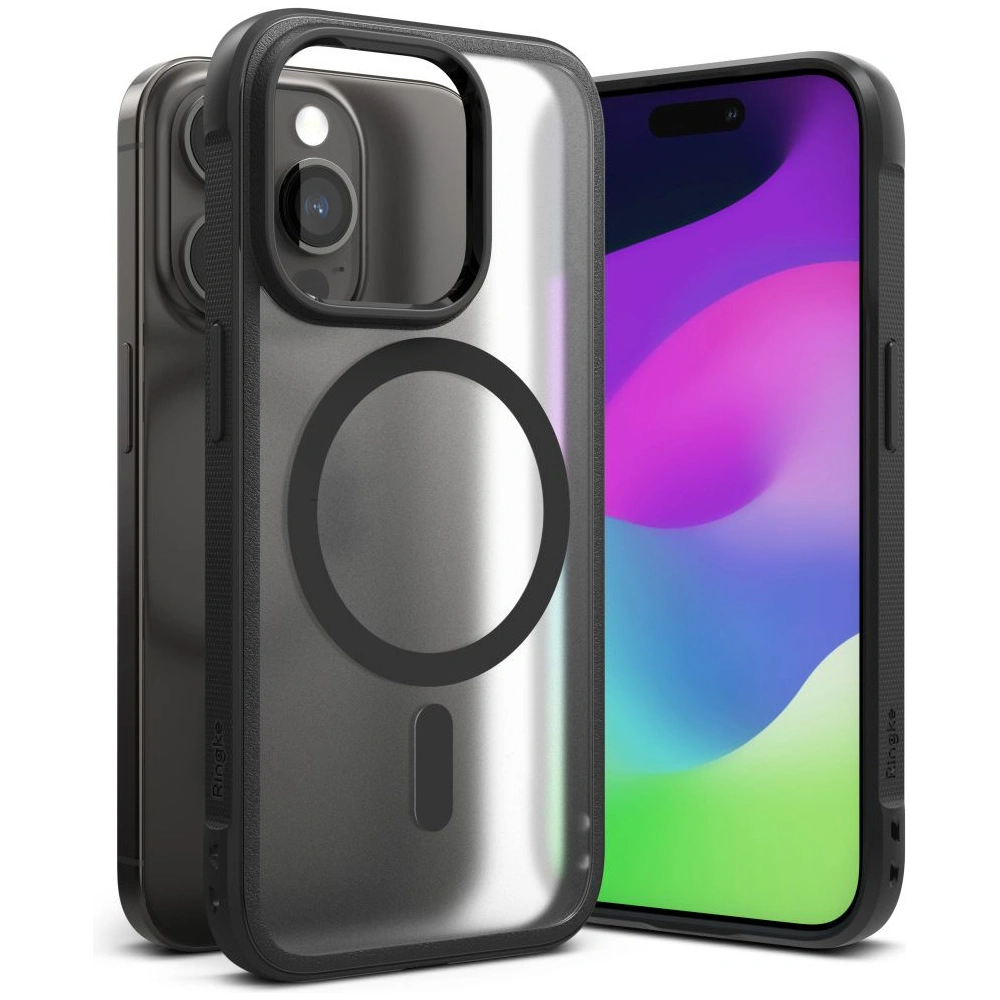 Etui Ringke Fusion Bold Magnetic MagSafe Apple iPhone 15 Pro Matte Black