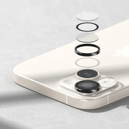 Kup Ringke Apple Overlay Camera Frame Protector iPhone 15 / 15 Plus negru - RGK1888 - {ean13} - Sklep Home Screen