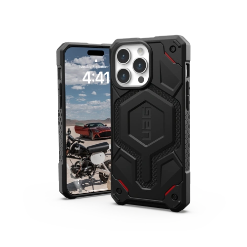 Kup Etui UAG Urban Armor Gear Monarch Pro Apple iPhone 15 Pro Max MagSafe (kevlar black) - UAG1218 - {ean13} - Sklep Home Screen