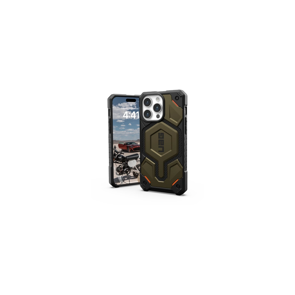 Etui UAG Urban Armor Gear Monarch Pro Apple iPhone 15 Pro Max MagSafe (kevlar element green)