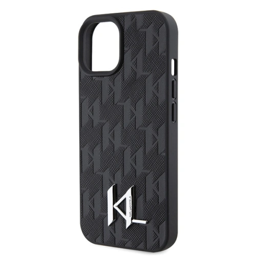 Kup Case Karl Lagerfeld KLHCP15SPKLPKLK Apple iPhone 15 Hardcase Leder Monogram Heißpräge Metalllogo schwarz/black - KLD1711 - {ean13} - Sklep Home Screen