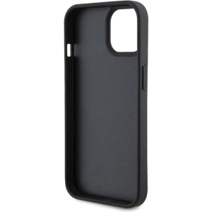 Etui Karl Lagerfeld KLHCP15SPKLPKLK Apple iPhone 15 hardcase Leather Monogram Hot Stamp Metal Logo czarny/black