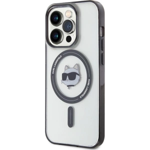 Etui Karl Lagerfeld KLHMP15LHCHNOTK Apple iPhone 15 Pro hardcase IML Choupette`s Head MagSafe transparent