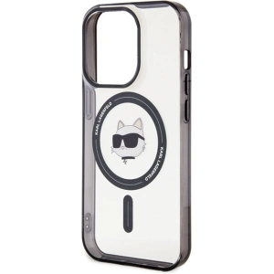 Etui Karl Lagerfeld KLHMP15LHCHNOTK Apple iPhone 15 Pro hardcase IML Choupette`s Head MagSafe transparent