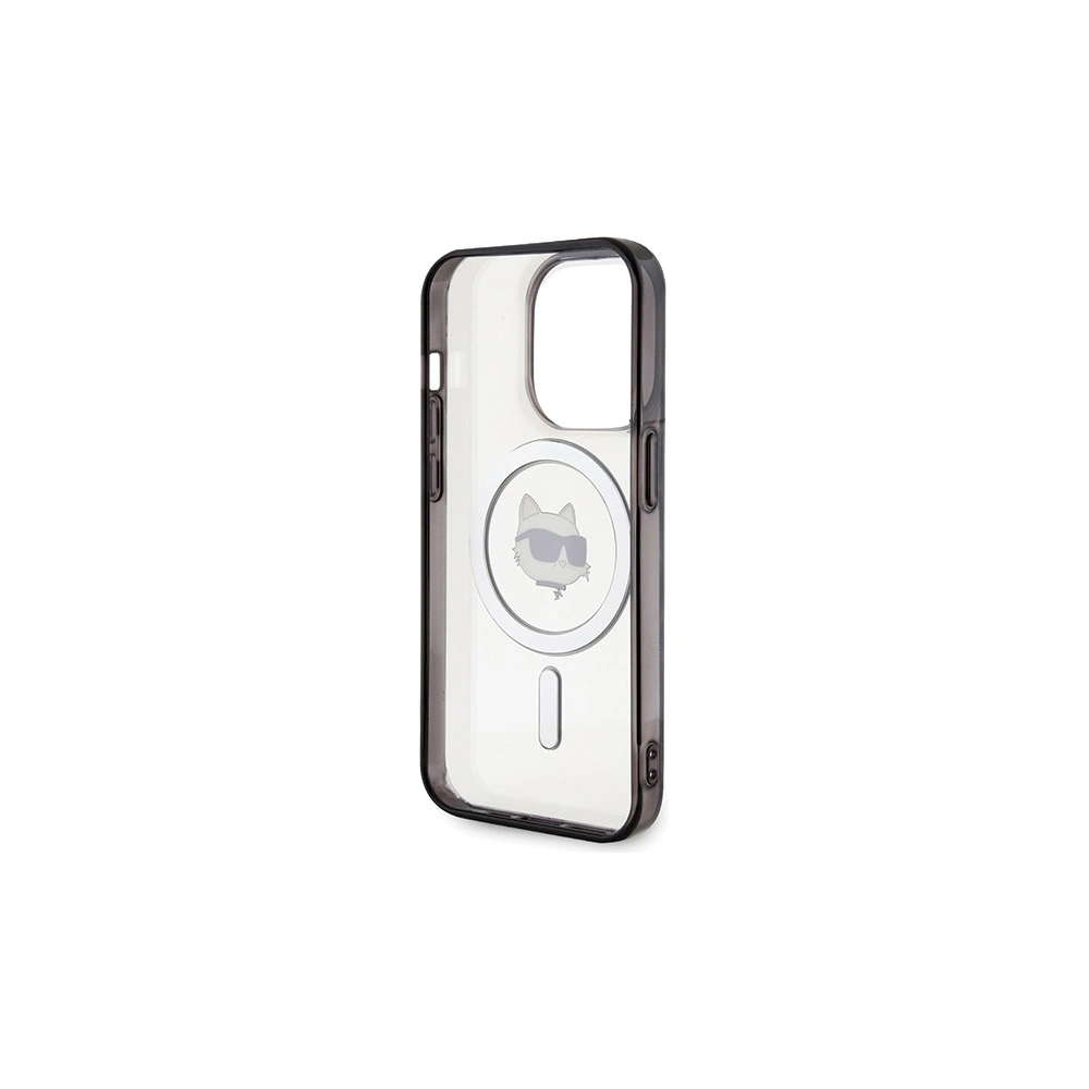 Etui Karl Lagerfeld KLHMP15LHCHNOTK Apple iPhone 15 Pro hardcase IML Choupette`s Head MagSafe transparent