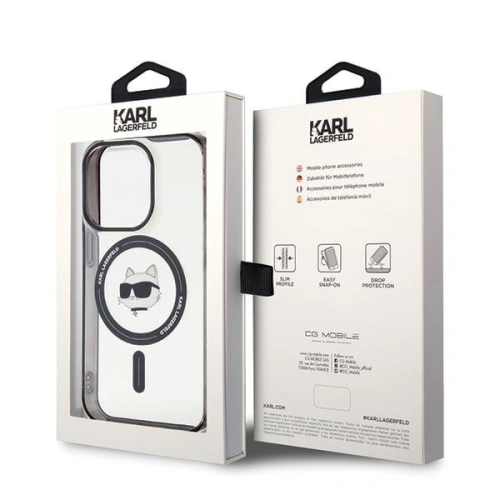 Kup Case Karl Lagerfeld KLHMP15LHCHNOTK Apple iPhone 15 Pro Hardcase IML Choupette`s Head MagSafe transparent - KLD1712 - {ean13} - Sklep Home Screen