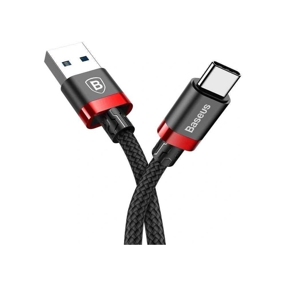 Kabel USB-C USB 3.0 Baseus Golden Belt 3A 1m (czerwony)