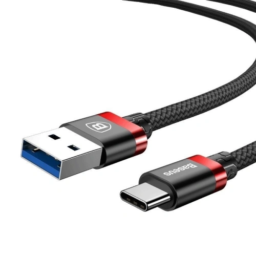Buy Baseus Golden Belt USB-A to USB-C 3A 1m Red - BSU380RED - {ean13} - Home Screen Store Europe