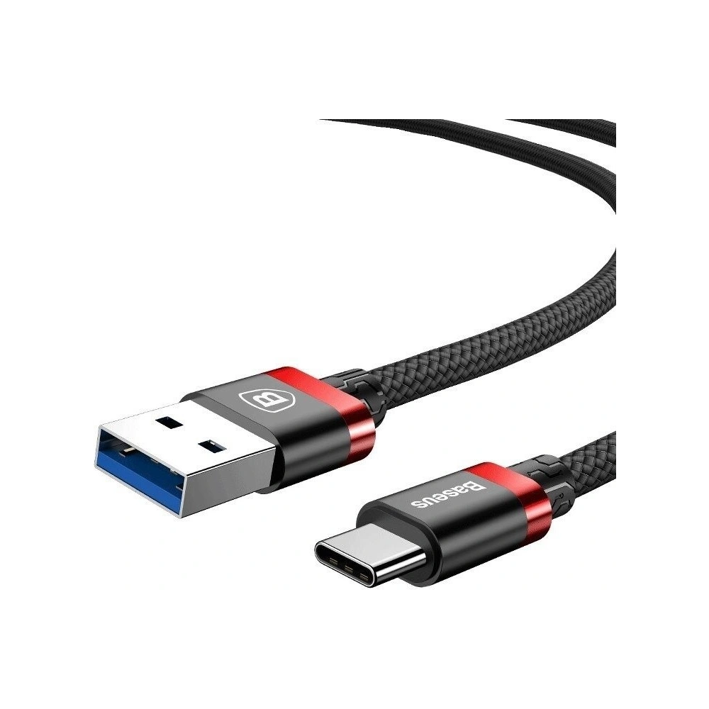 Kabel USB-C USB 3.0 Baseus Golden Belt 3A 1m (czerwony)