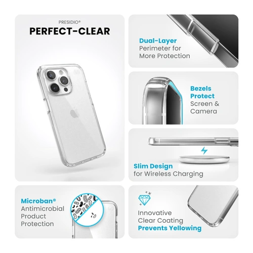 Kup Etui Speck Presidio Perfect-Clear Apple iPhone 15 Pro (Clear) - SPK485 - {ean13} - Sklep Home Screen