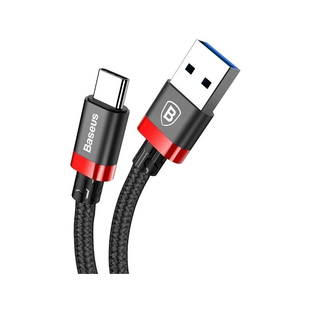 Kabel USB-C USB 3.0 Baseus Golden Belt 3A 1m (czerwony)