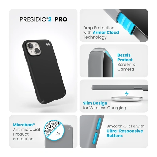 Kup Etui Speck Presidio2 Pro Apple iPhone 15 (Černá/Šedá/Bílá) - SPK488 - {ean13} - Sklep Home Screen