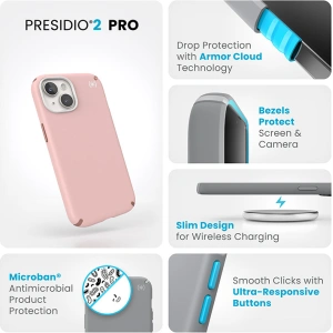 Kup Etui Speck Presidio2 Pro Apple iPhone 15 (Dahlia Pink/Rose Copper/White) - SPK489 - {ean13} - Sklep Home Screen