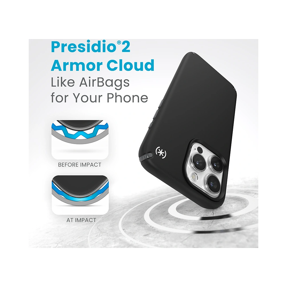 Etui Speck Presidio2 Pro Apple iPhone 15 Pro Max (Black/Slate Grey/White)