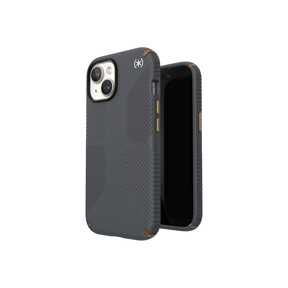 Etui Speck Presidio2 Grip Apple iPhone 15 (Charcoal Grey/Cool Bronze/White)
