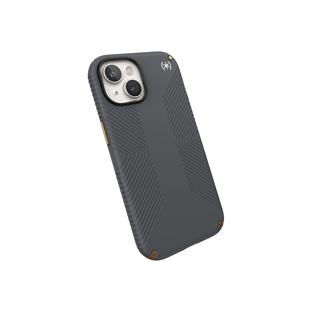 Etui Speck Presidio2 Grip Apple iPhone 15 (Charcoal Grey/Cool Bronze/White)
