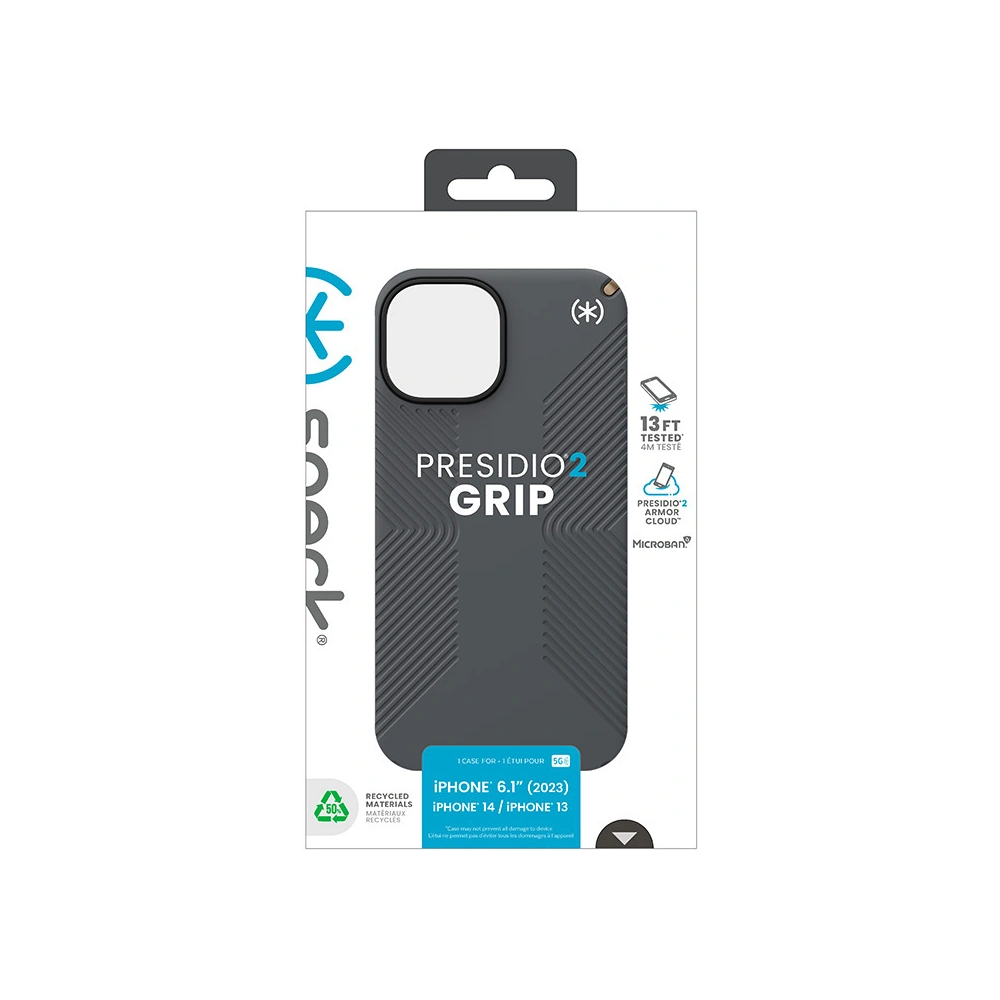 Etui Speck Presidio2 Grip Apple iPhone 15 (Charcoal Grey/Cool Bronze/White)