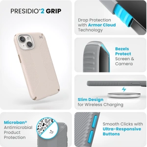 Kup Etui Speck Presidio2 Grip Apple iPhone 15 (Bleached Bone/Heirloom Gold/Hazel Brown) - SPK495 - {ean13} - Sklep Home Screen