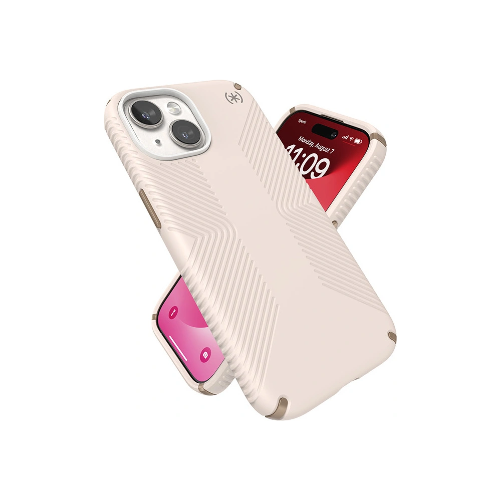 Etui Speck Presidio2 Grip Apple iPhone 15 (Bleached Bone/Heirloom Gold/Hazel Brown)