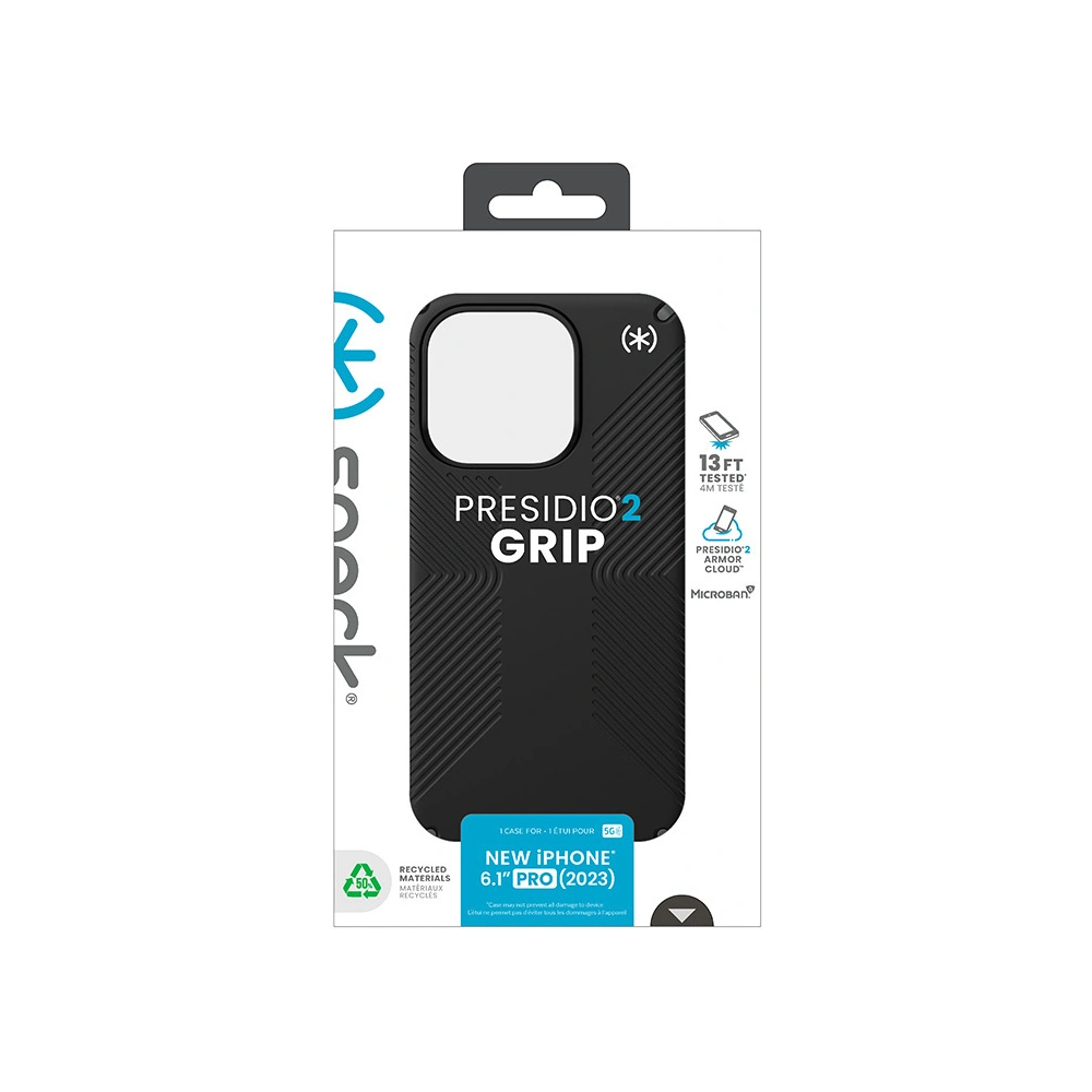 Etui Speck Presidio2 Grip Apple iPhone 15 Pro (Black/Slate Grey/White)