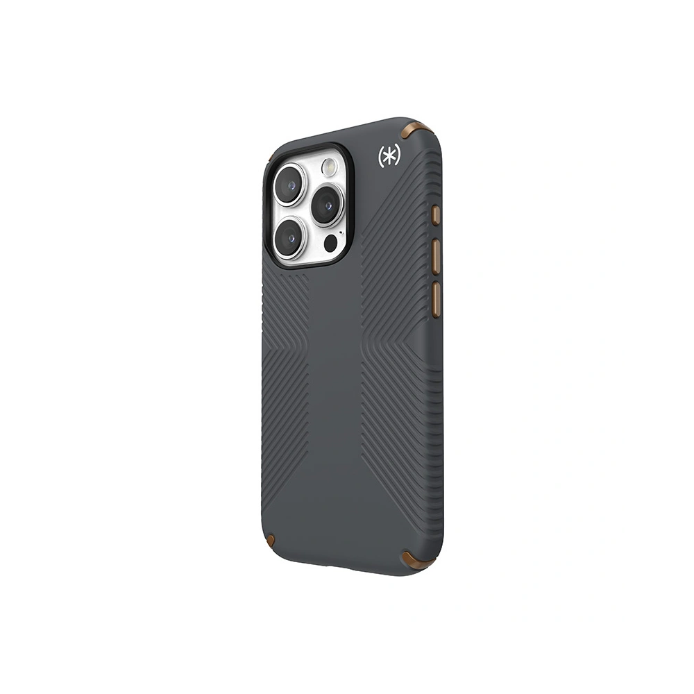 Etui Speck Presidio2 Grip Apple iPhone 15 Pro (Charcoal Grey/Cool Bronze/White)