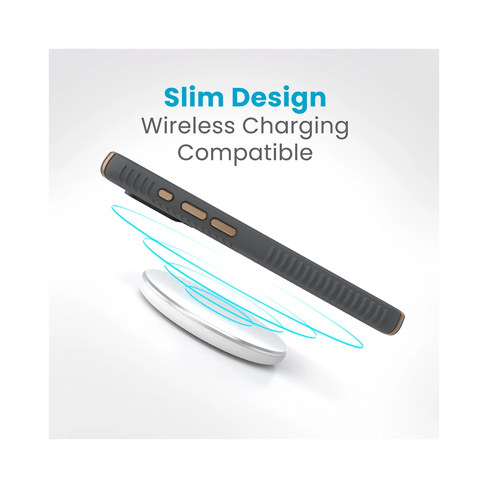 Etui Speck Presidio2 Grip Apple iPhone 15 Pro (Charcoal Grey/Cool Bronze/White)