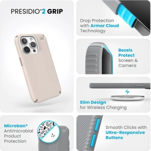 Kup Etui Speck Presidio2 Grip Apple iPhone 15 Pro (Bleached Bone/Heirloom Gold/Hazel Brown) - SPK499 - {ean13} - Sklep Home Screen