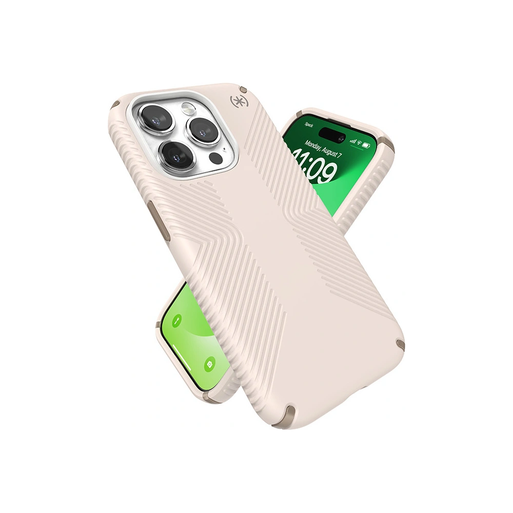 Etui Speck Presidio2 Grip Apple iPhone 15 Pro (Bleached Bone/Heirloom Gold/Hazel Brown)