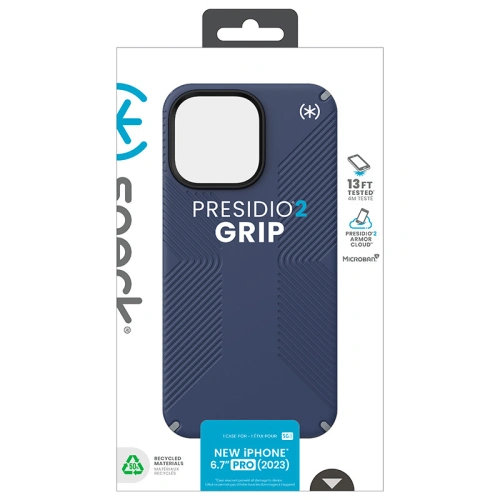 Kup Etui Speck Presidio2 Grip Apple iPhone 15 Pro Max (Coastal Blue/Dustgrey/White) - SPK501 - {ean13} - Sklep Home Screen