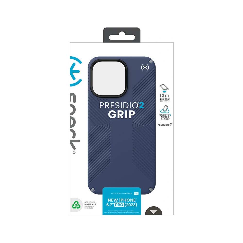 Etui Speck Presidio2 Grip Apple iPhone 15 Pro Max (Coastal Blue/Dustgrey/White)