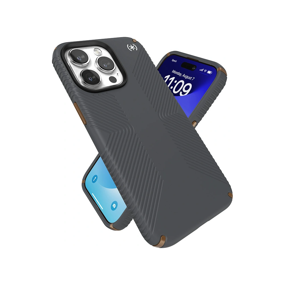 Etui Speck Presidio2 Grip Apple iPhone 15 Pro Max (Charcoal Grey/Cool Bronze/White)