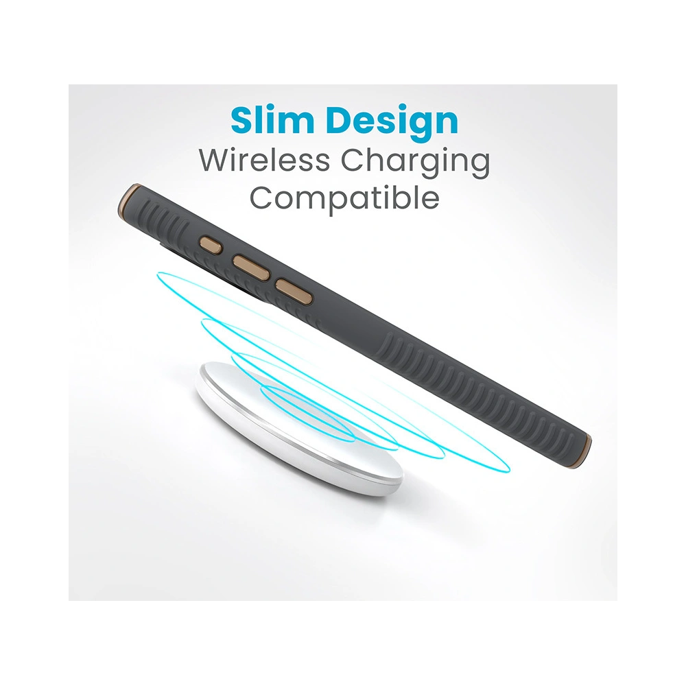 Etui Speck Presidio2 Grip Apple iPhone 15 Pro Max (Charcoal Grey/Cool Bronze/White)