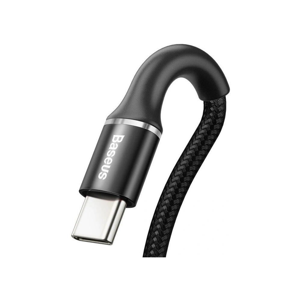 Kabel USB-C z podświetleniem LED Baseus Halo 3A 1m (czarny)