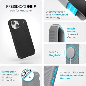 Kup Etui Speck Presidio2 Grip MagSafe Apple iPhone 15 (Black/Slate Grey/White) - SPK504 - {ean13} - Sklep Home Screen