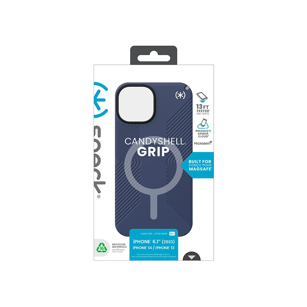 Etui Speck Presidio2 Grip MagSafe Apple iPhone 15 (Coastal Blue/Dustgrey/White)