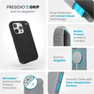 Kup Etui Speck Presidio2 Grip MagSafe Apple iPhone 15 Pro (Black/Slate Grey/White) - SPK506 - {ean13} - Sklep Home Screen
