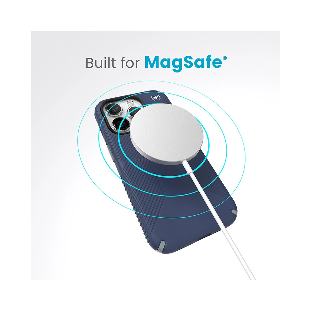 Etui Speck Presidio2 Grip MagSafe Apple iPhone 15 Pro (Coastal Blue/Dustgrey/White)