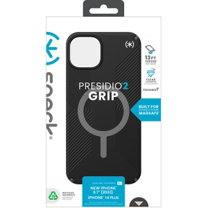 Etui Speck Presidio2 Grip MagSafe Apple iPhone 15 Plus / 14 Plus (Black/Slate Grey/White)