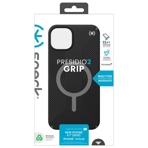 Buy Speck Presidio2 Grip MagSafe Apple iPhone 15 Plus / 14 Plus (Black/Slate Grey/White) - SPK508 - {ean13} - Home Screen Store Europe