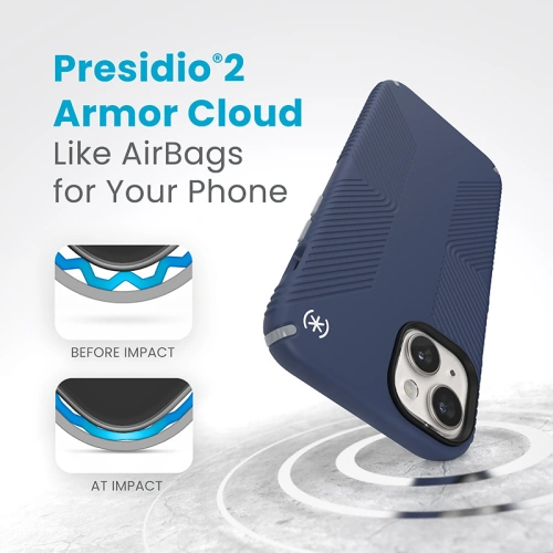 Kup Etui Speck Presidio2 Grip MagSafe Apple iPhone 15 Plus / 14 Plus (Coastal Blue/Dustgrey/White) - SPK509 - {ean13} - Sklep Home Screen