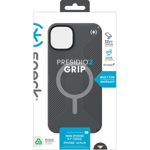 Etui Speck Presidio2 Grip MagSafe Apple iPhone 15 Plus / 14 Plus (Charcoal Grey/Cool Bronze/White)