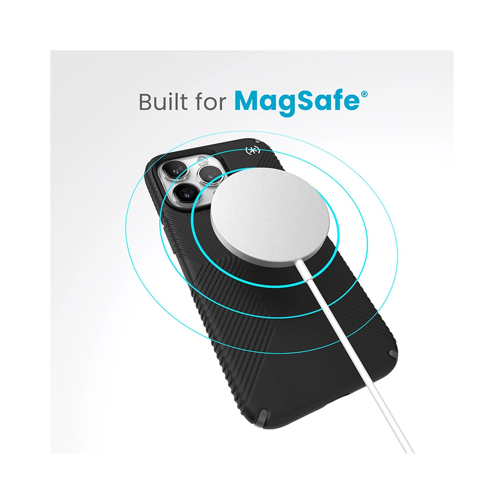 Etui Speck Presidio2 Grip MagSafe Apple iPhone 15 Pro Max (Black/Slate Grey/White)