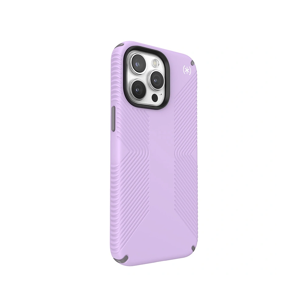 Etui Speck Presidio2 Grip MagSafe Apple iPhone 15 Pro Max (Spring Purple/Cloudy Grey/White)