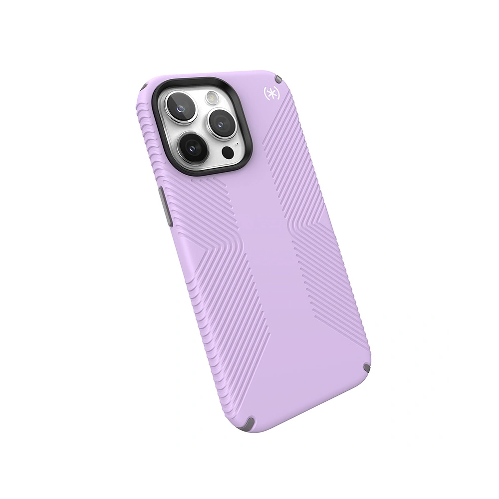 Etui Speck Presidio2 Grip MagSafe Apple iPhone 15 Pro Max (Spring Purple/Cloudy Grey/White)