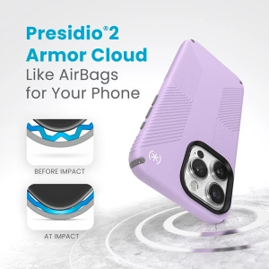 Buy Speck Presidio2 Grip MagSafe Apple iPhone 15 Pro Max (Spring Purple/Cloudy Grey/White) - SPK512 - {ean13} - Home Screen Store Europe