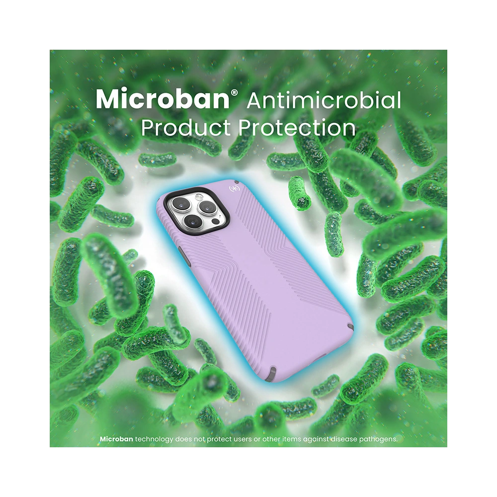 Etui Speck Presidio2 Grip MagSafe Apple iPhone 15 Pro Max (Spring Purple/Cloudy Grey/White)