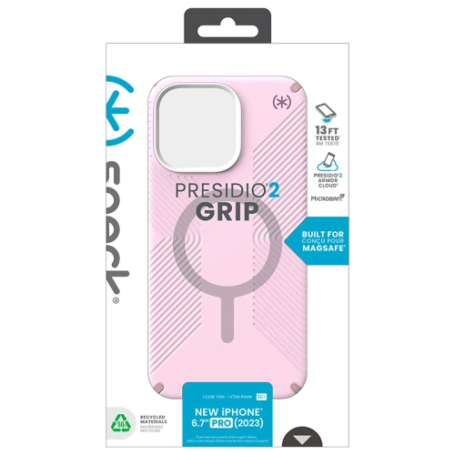 Kup Etui Speck Presidio2 Grip MagSafe Apple iPhone 15 Pro Max (Puha Levendula/Fakadó Rózsa/Rózsaszín Piros) - SPK513 - {ean13} - Sklep Home Screen