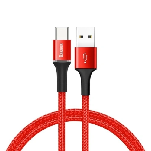 Buy Baseus Halo USB-A to USB-C Cable with LED Light 3A 0,5m Red - BSU385RED - {ean13} - Home Screen Store Europe